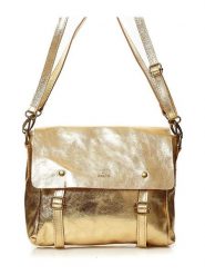 Abaco Skórzana torebka "Nyle" w kolorze złotym - 25 x 27 x 3 cm rozmiar: onesize. Żółte torebki klasyczne damskie Abaco, bez wzorów, z materiału, bez dodatków. Za 243.64 zł.