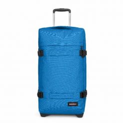Torba na kółkach Eastpak Transit'R M. Niebieskie torebki klasyczne damskie Eastpak, bez wzorów, z materiału, bez dodatków. Za 679.00 zł.