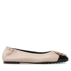 Baleriny Tory Burch. Brązowe baleriny damskie Tory Burch, bez wzorów, bez obcasa. Za 1,379.00 zł.