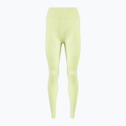 Legginsy treningowe damskie Gymshark Vital Seamless. Żółte legginsy damskie Gymshark, bez wzorów, na fitness i siłownię. Za 149.99 zł.