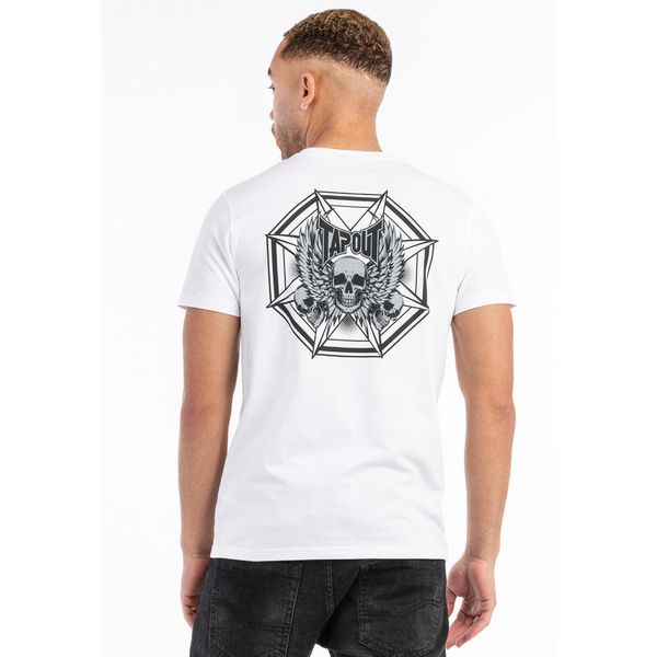 T-shirt regularny Tapout Octagon. Białe t-shirty męskie TAPOUT, bez wzorów, bez kołnierzyka. Za 157.50 zł.