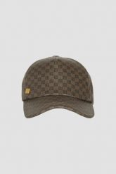 BALMAIN Brązowa czapka z daszkiem Mini Mng Coated Canvas, Rozmiar 2. Brązowe czapki męskie Balmain, bez wzorów. W wyprzedaży za 999.99 zł.