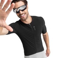 Koszulka rowerowa męska SRX II Vulture ultralekka. Czarne t-shirty sportowe męskie SIROKO, m, z tkaniny, bez ramiączek, rowerowe. Za 339.00 zł.