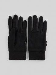 4F Rękawiczki polarowe Touch Screen uniseks - czarne S. Czarne rękawiczki damskie 4f, bez wzorów, z materiału. Za 59.99 zł.