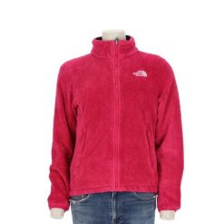 Second life - The North Face kurtka polar damska Osito różowa - Jak nowy. Czerwone kurtki damskie The North Face, l, bez wzorów, z materiału, bez kaptura. Za 212.96 zł.