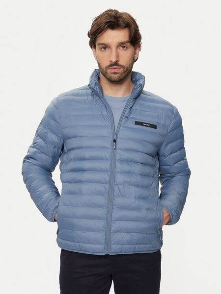 Calvin Klein Kurtka puchowa K10K113474 Granatowy Regular Fit. Niebieskie kurtki męskie CALVIN KLEIN, l, bez wzorów, z puchu, bez kaptura. Za 589.99 zł.