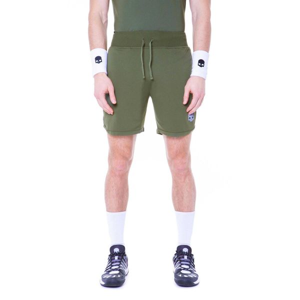 Spodenki tenisowe męskie Hydrogen Tech Shorts. Zielone szorty męskie HYDROGEN, bez wzorów, sportowe. Za 249.00 zł.