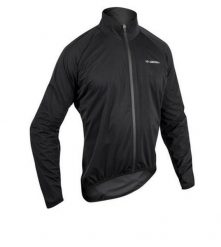 Kurtka przeciwdeszczowa na rower MICROM 15, czarna. Czarne kurtki męskie GIST, m, bez wzorów, bez kaptura. Za 449.00 zł.