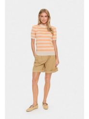 SAINT TROPEZ Sweter w kolorze beżowo-pomarańczowym rozmiar: L. Brązowe swetry klasyczne damskie Saint Tropez, l, z wiskozy, bez kołnierzyka. Za 78.99 zł.