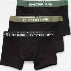 G-Star Raw - Bokserki (3-pack). Czarne bokserki męskie G-Star Raw, bez wzorów, z bawełny. W wyprzedaży za 99.90 zł.