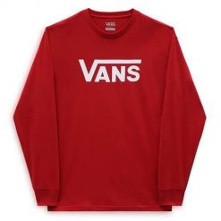 Koszulka sportowa męska Vans Mn Classic Ls. Czerwone t-shirty sportowe męskie Vans, m, bez ramiączek. Za 296.00 zł.