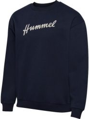Hummel Bluza treningowa luźny krój z bawełny organicznej i recyklingowanego. Niebieskie bluzy bez kaptura męskie HUMMEL, xl, z bawełny. Za 197.00 zł.
