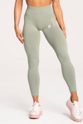 Legginsy fitness damskie Gym Glamour basic. Zielone legginsy sportowe damskie GYM GLAMOUR, uniwersalny, bez wzorów, z materiału, na fitness i siłownię. Za 179.99 zł.