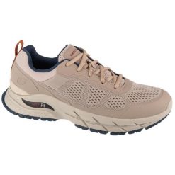 Buty sportowe Sneakersy męskie, Arch Fit Baxter - Pendroy. Brązowe buty sportowe na co dzień męskie Skechers, bez zapięcia, trekkingowe. Za 349.99 zł.
