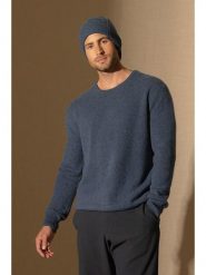 Perfect Cashmere Kaszmirowy sweter "Eden" w kolorze granatowym rozmiar: S. Niebieskie swetry męskie Perfect Cashmere, s, bez wzorów, z kaszmiru, bez kołnierzyka. Za 565.99 zł.