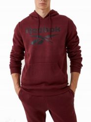 Bluza na co dzień męska REEBOK ciepła z kapturem. Czerwone bluzy z kapturem męskie Reebok, m, z bawełny. Za 249.00 zł.