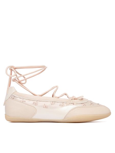 Aldo Baleriny Arabelia 14296223 Écru. Białe baleriny damskie Aldo, bez wzorów, ze skóry, bez obcasa. Za 359.99 zł.