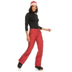 Spodnie narciarskie damskie Roxy Diversion. Czerwone spodnie dresowe damskie Roxy, na zimę, l, bez wzorów, z poliesteru. Za 432.00 zł.