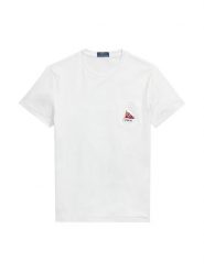 Polo Ralph Lauren T-Shirt 710B21952001 Biały Regular Fit. Białe koszulki polo męskie Polo Ralph Lauren, m, bez wzorów, z bawełny, bez ramiączek. Za 689.99 zł.