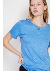 Le Jardin du Lin Koszulka w kolorze błękitnym rozmiar: 42. Niebieskie t-shirty damskie Le jardin du lin, bez wzorów, bez kołnierzyka. Za 65.99 zł.