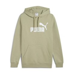 Bluza męska Puma ESS No.1 Logo z kapturem. Zielone bluzy bez kaptura męskie Puma, m, z bawełny. Za 168.99 zł.