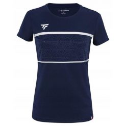Koszulka tenisowa damska Tecnifibre Team Tech Tee. Niebieskie t-shirty damskie TECNIFIBRE, xs, bez wzorów, bez kołnierzyka. W wyprzedaży za 119.00 zł.