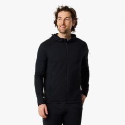 Bluza Wędrówki Mężczyzna Ultra Light Odprowadzający Wilgoć. Czarne bluzy z kapturem męskie SWEDEMOUNT, m, z materiału. Za 216.99 zł.