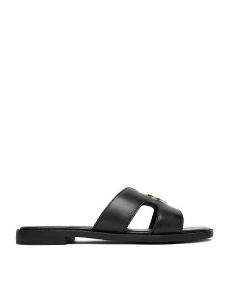 Beverly Hills Polo Club Klapki EO-WI16-ALYSHA-02 Czarny. Czarne klapki damskie Beverly Hills Polo Club, bez wzorów, ze skóry, bez obcasa. Za 279.99 zł.