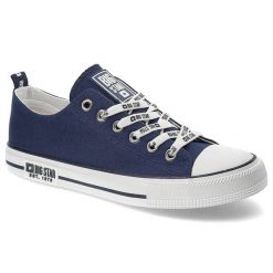 Granatowe Trampki Big Star Damskie Modne Obuwie. Niebieskie trampki i tenisówki damskie Big Star, bez wzorów. Za 109.00 zł.
