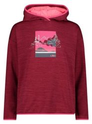 CMP Bluza polarowa w kolorze czerwonym rozmiar: 42. Czerwone bluzy z kapturem damskie CMP, z materiału. Za 126.24 zł.