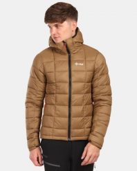 Męska kurtka ocieplana Kilpi REBEKI-M. Brązowe kurtki męskie Kilpi, na zimę, m, bez wzorów, z materiału, eleganckie, z kapturem. Za 454.00 zł.