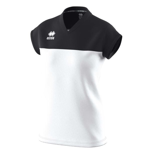 Koszulka Errea Bessy Maglia Mc Ad Damskie. Białe bluzki sportowe damskie ERREA, l, bez wzorów, z materiału, bez ramiączek. Za 149.50 zł.