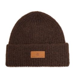 Czapka Beverly Hills Polo Club. Brązowe czapki męskie Beverly Hills Polo Club, na zimę, bez wzorów. Za 69.99 zł.