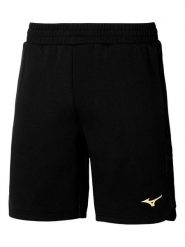 Mizuno Szorty dresowe w kolorze czarnym rozmiar: M. Czarne szorty męskie Mizuno, z dresówki, bez kołnierzyka. Za 92.21 zł.
