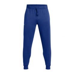Spodnie męskie Under Armour Rival Fleece Joggers. Niebieskie spodnie sportowe męskie Under Armour. Za 169.99 zł.