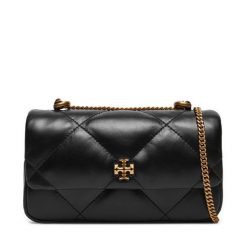 Torebka Tory Burch. Czarne torebki klasyczne damskie Tory Burch, bez wzorów, wizytowe, bez kołnierzyka, bez ramiączek. Za 1,699.00 zł.