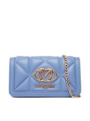 LOVE MOSCHINO Torebka JC5640PP1PLC0700 Niebieski. Niebieskie torebki klasyczne damskie Love Moschino, bez wzorów, ze skóry, wizytowe, bez kołnierzyka, bez ramiączek. Za 699.99 zł.