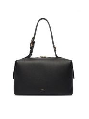 Furla Torebka Double M Boston WB01905 BX3036 KH O6000 Czarny. Czarne torebki klasyczne damskie Furla, bez wzorów, z materiału, bez dodatków. Za 1,599.00 zł.