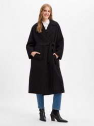 Weekend Max Mara płaszcz z czystej wełny Kobiety wełna ze strzyży czarny, 36. Czarne płaszcze damskie Weekend Max Mara, na jesień, bez wzorów, z wełny, eleganckie. Za 3,049.95 zł.