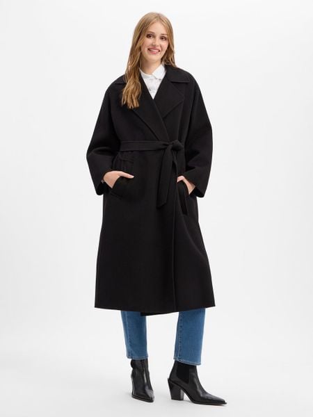 Weekend Max Mara płaszcz z czystej wełny Kobiety wełna ze strzyży czarny, 36. Czarne płaszcze damskie Weekend Max Mara, na jesień, bez wzorów, z wełny, eleganckie. Za 3,049.95 zł.