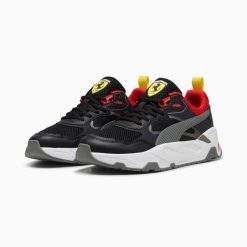 Puma Buty Ferrari Trinity 30857701. Czarne buty sportowe na co dzień męskie Puma, z futra, bez zapięcia, trekkingowe. Za 262.99 zł.