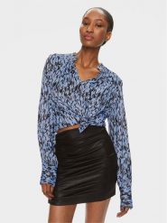 Karen by Simonsen Bluzka Nikole 10104887 Niebieski Regular Fit. Niebieskie bluzki damskie Karen by Simonsen, bez wzorów, z wiskozy, bez ramiączek. Za 499.99 zł.