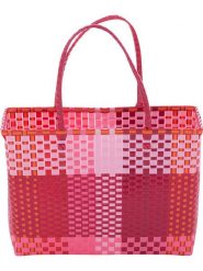 Overbeck and Friends Shopper bag "Gina" w kolorze czerwonym - 43 x 28 x 23 cm rozmiar: onesize. Czerwone shopper bag damskie Overbeck and Friends, bez wzorów, z materiału, bez dodatków. Za 98.95 zł.
