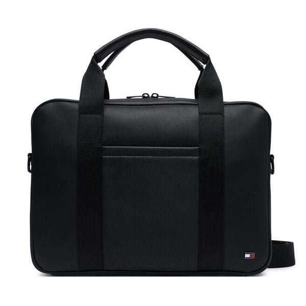 Torba na laptopa Tommy Hilfiger. Czarne torby na laptopa damskie Tommy Hilfiger, bez wzorów. Za 569.99 zł.