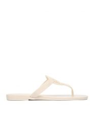 Nine West Japonki CEO-CT0906-1 Écru. Białe klapki damskie Nine West, bez wzorów, z syntetyku, bez obcasa. Za 79.99 zł.