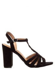 Sixth Sens Sandały w kolorze czarnym na obcasie rozmiar: 39. Czarne sandały damskie Sixth Sens, bez wzorów, z materiału, bez obcasa, na koturnie. Za 121.99 zł.