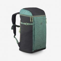 Lodówka-plecak 100 - 30 l. Zielone plecaki damskie QUECHUA, bez wzorów, z materiału. Za 149.99 zł.