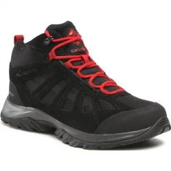 Buty do chodzenia męskie Columbia Redmond Iii Mid Waterproof. Czarne buty trekkingowe męskie Columbia, z materiału, za kostkę, bez zapięcia, trekkingowe. Za 434.99 zł.