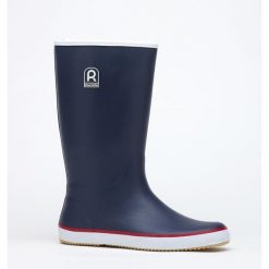 Buty przeciwdeszczowe Rouchette Cap. Niebieskie buty wizytowe męskie Rouchette, z gumy, bez zapięcia. Za 368.50 zł.