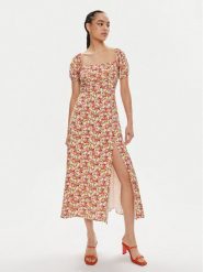 Guess Sukienka letnia Ss Prisca W4GK44 WG562 Kolorowy Regular Fit. Sukienki damskie Guess, na lato, xs, z aplikacjami, z wiskozy, bez kołnierzyka, bez ramiączek. Za 579.99 zł.